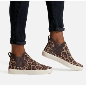 Rothys Shoes Womens 6.5 The Chelsea Wildcat Cheetah Leopard Ankle Bootie Comfort